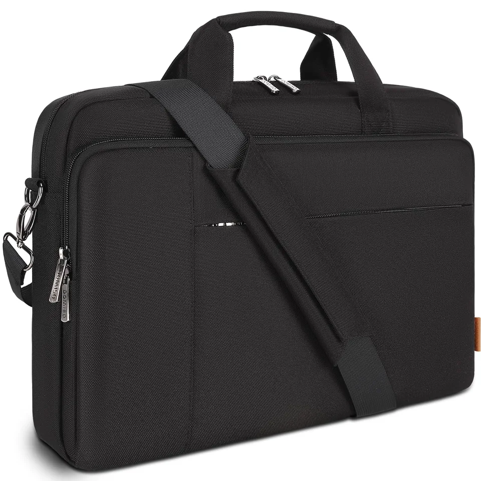 DOMISO 17,3 pouces sacoche ordinateur noire imperméable