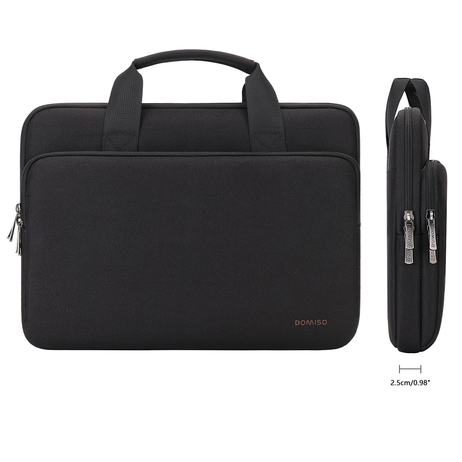 DOMISO Housse ordinateur portable 17,3 pouces noire imperméable