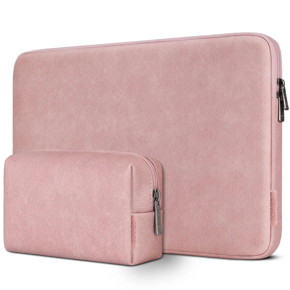 Domiso housse pc 17,3 pouces rose imperméable fine