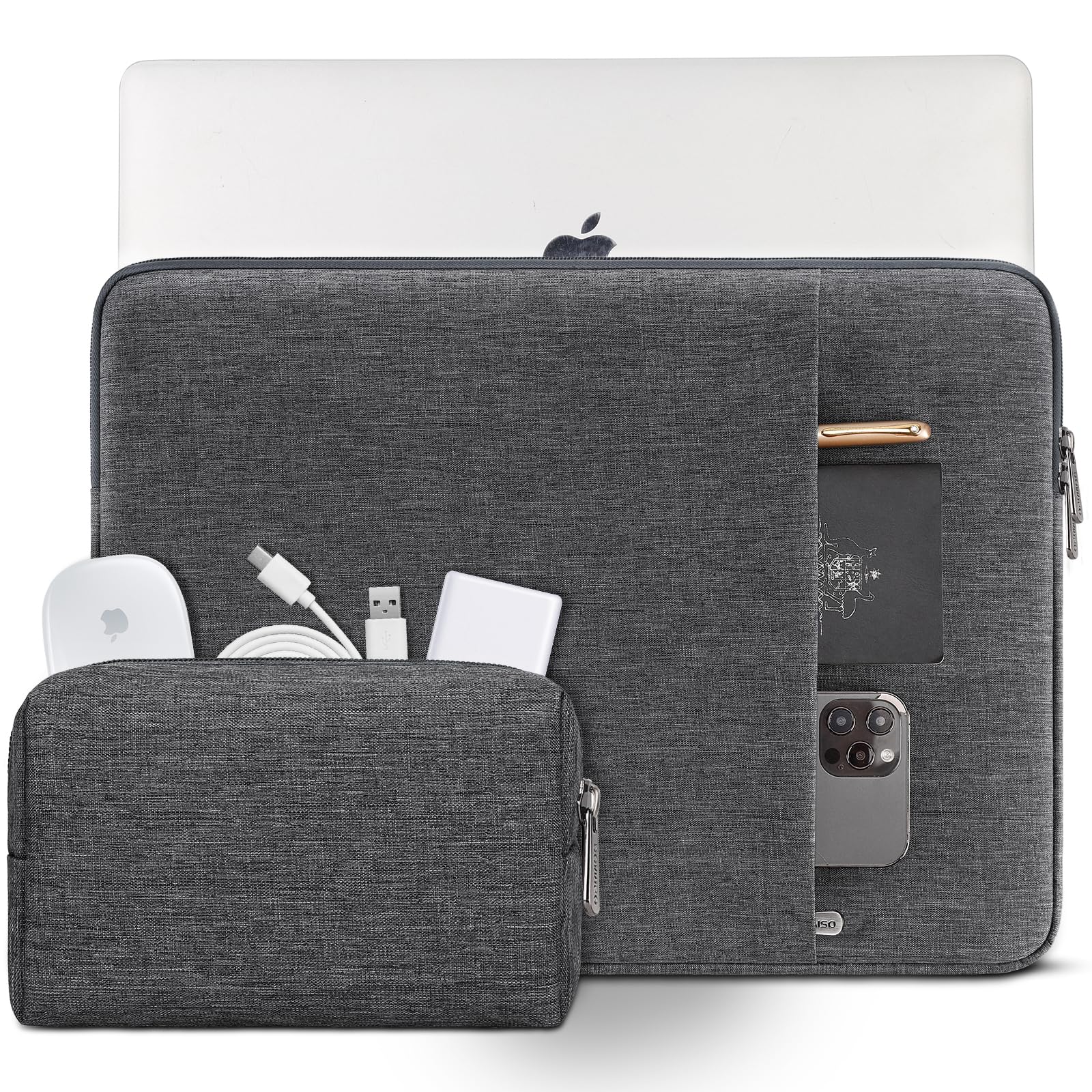 Domiso 17 pouces housse pc portable gris foncé 17,3"