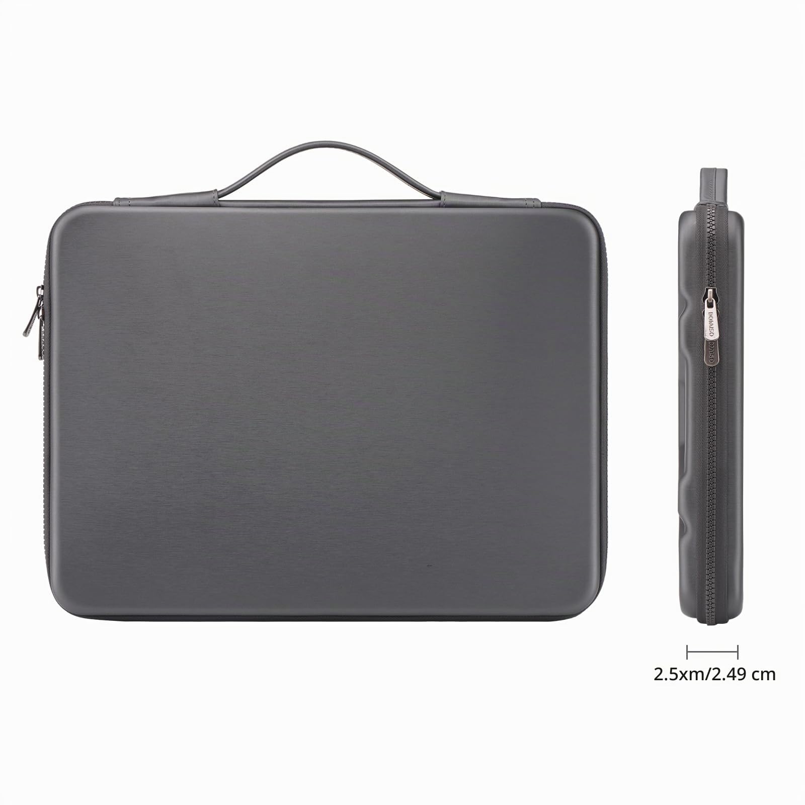 DOMISO EVA 15,6 pouces housse PC portable gris foncé rigide