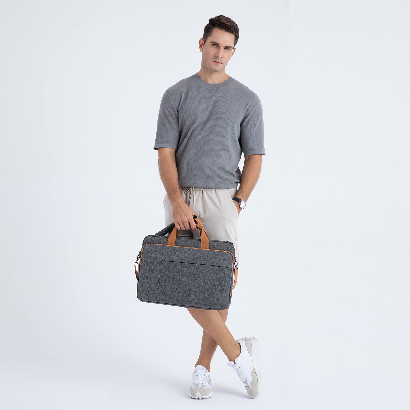 Domiso 15,6" sacoche 15" gris foncé imperméable