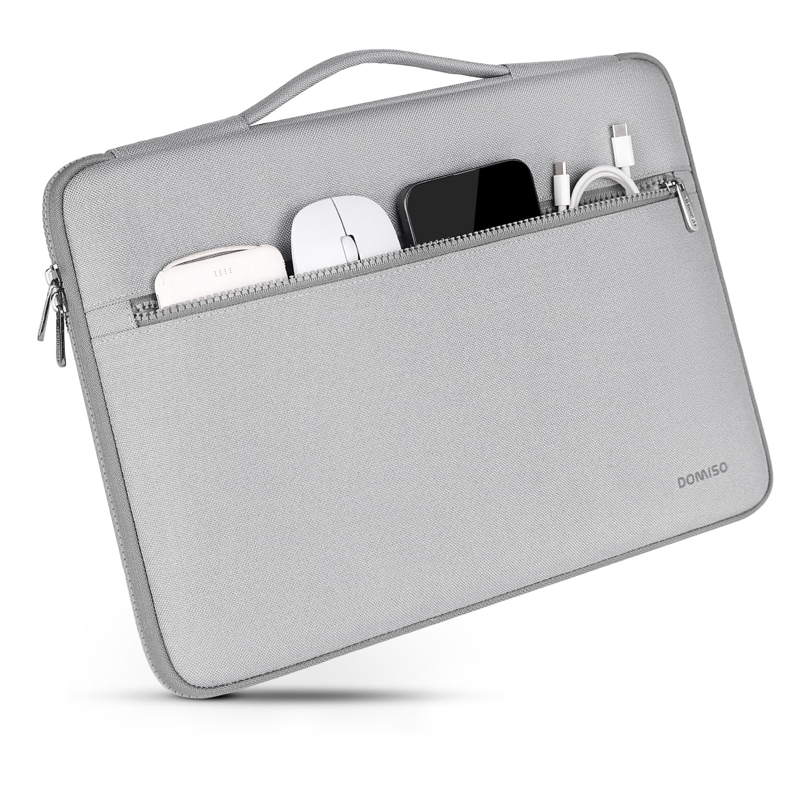 DOMISO 14 pouces housse ordinateur portable gris antichoc