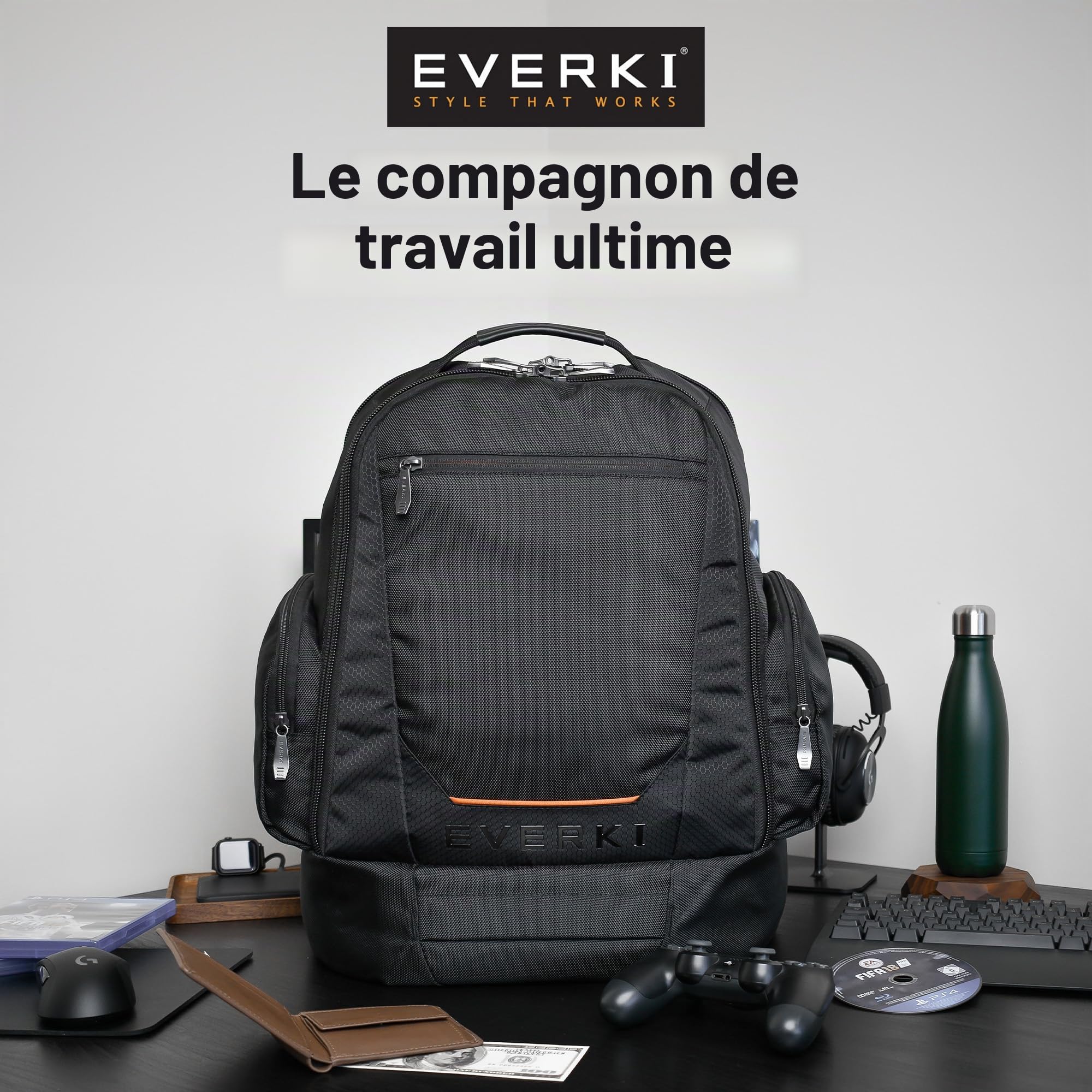 Everki Flight sac à dos PC 16 pouces 3 compartiments