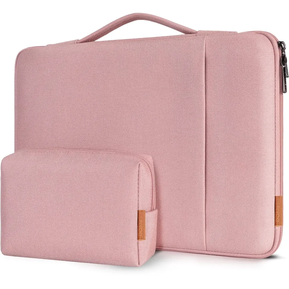 Domiso housse ordinateur portable 17,3 pouces rose antichoc