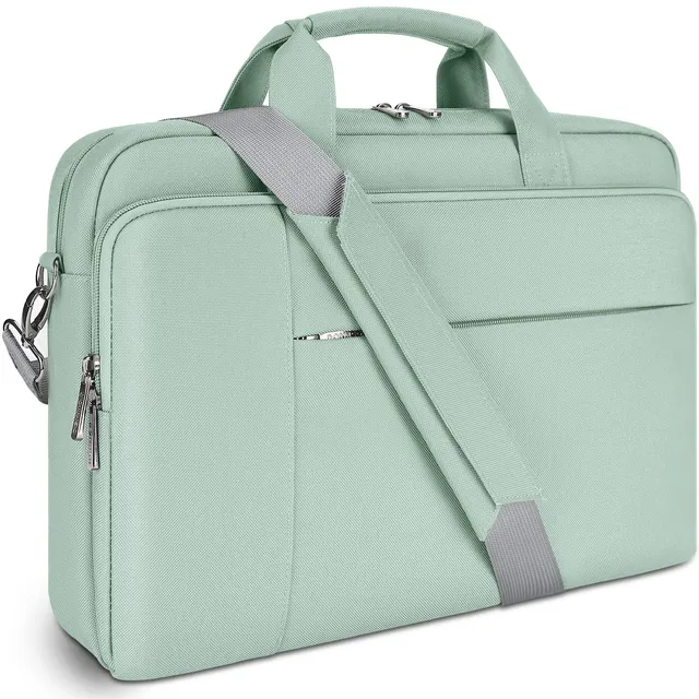 Domiso sacoche ordinateur 17-17,3 pouces vert sauge poches