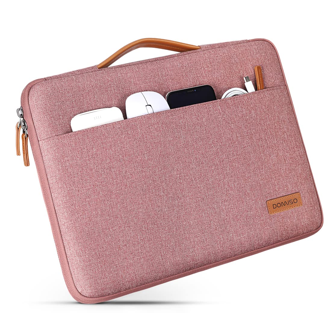 DOMISO housse ordinateur portable 15-15,6 pouces rouge imperméable