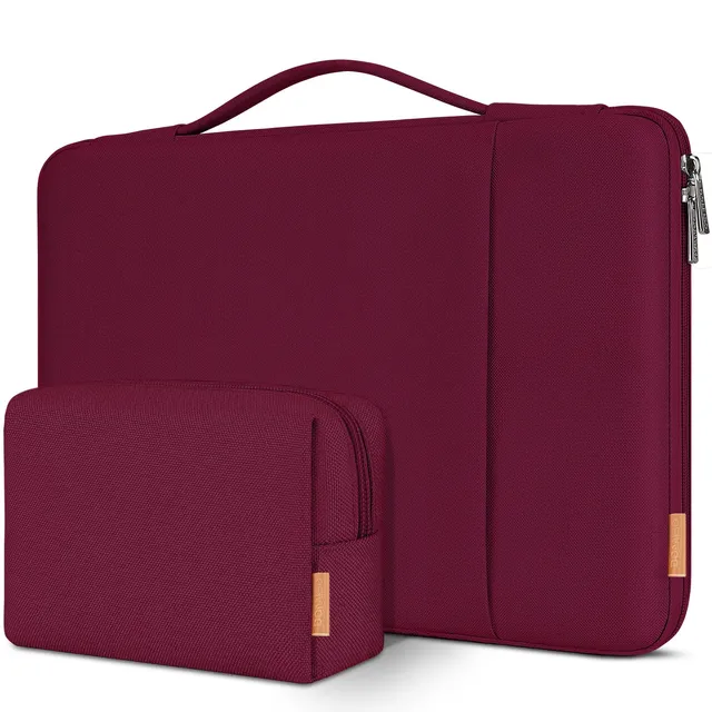 Domiso housse ordinateur portable 17,3 pouces vin antichoc