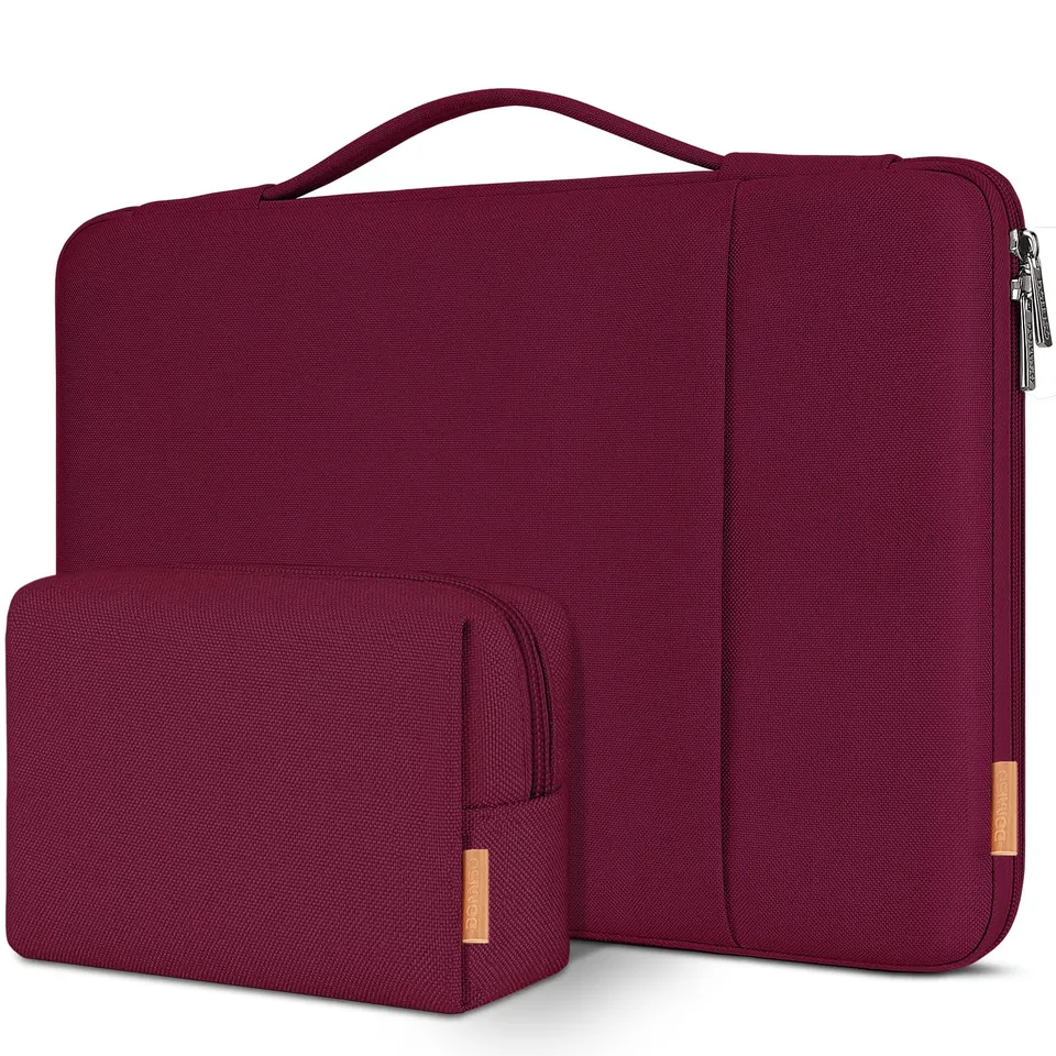 Domiso housse ordinateur portable 17,3 pouces vin antichoc