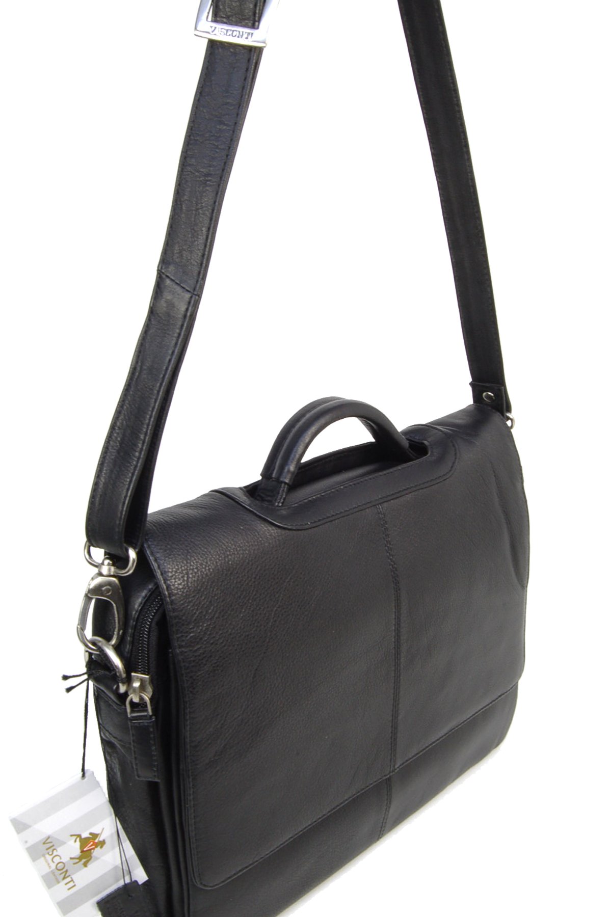 Visconti Alfie 659 sac bandoulière femme cuir multipoches