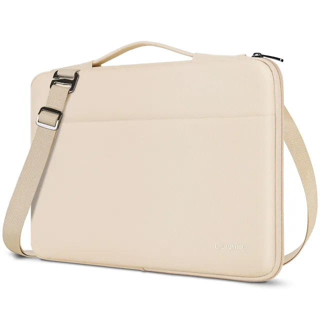 DOMISO 14 Pouces Housse Ordinateur Portable Beige Imperméable