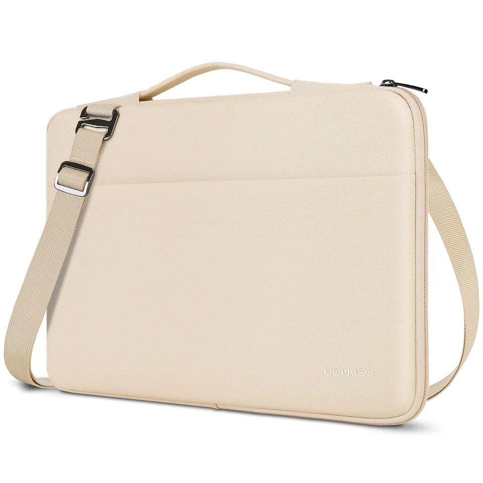 DOMISO 14 Pouces Housse Ordinateur Portable Beige Imperméable