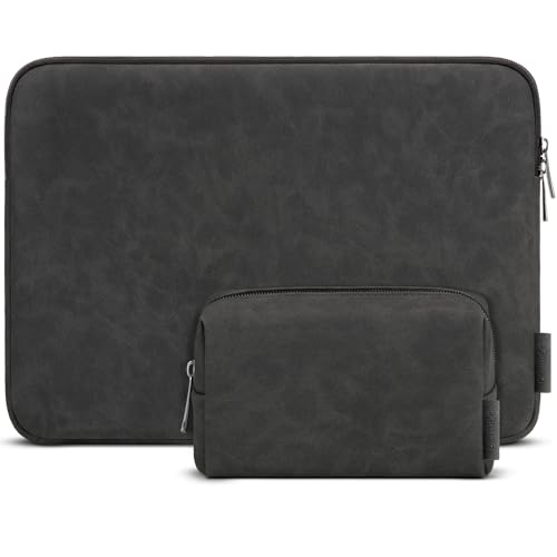 Domiso 14" housse 14" noir pochette accessoires