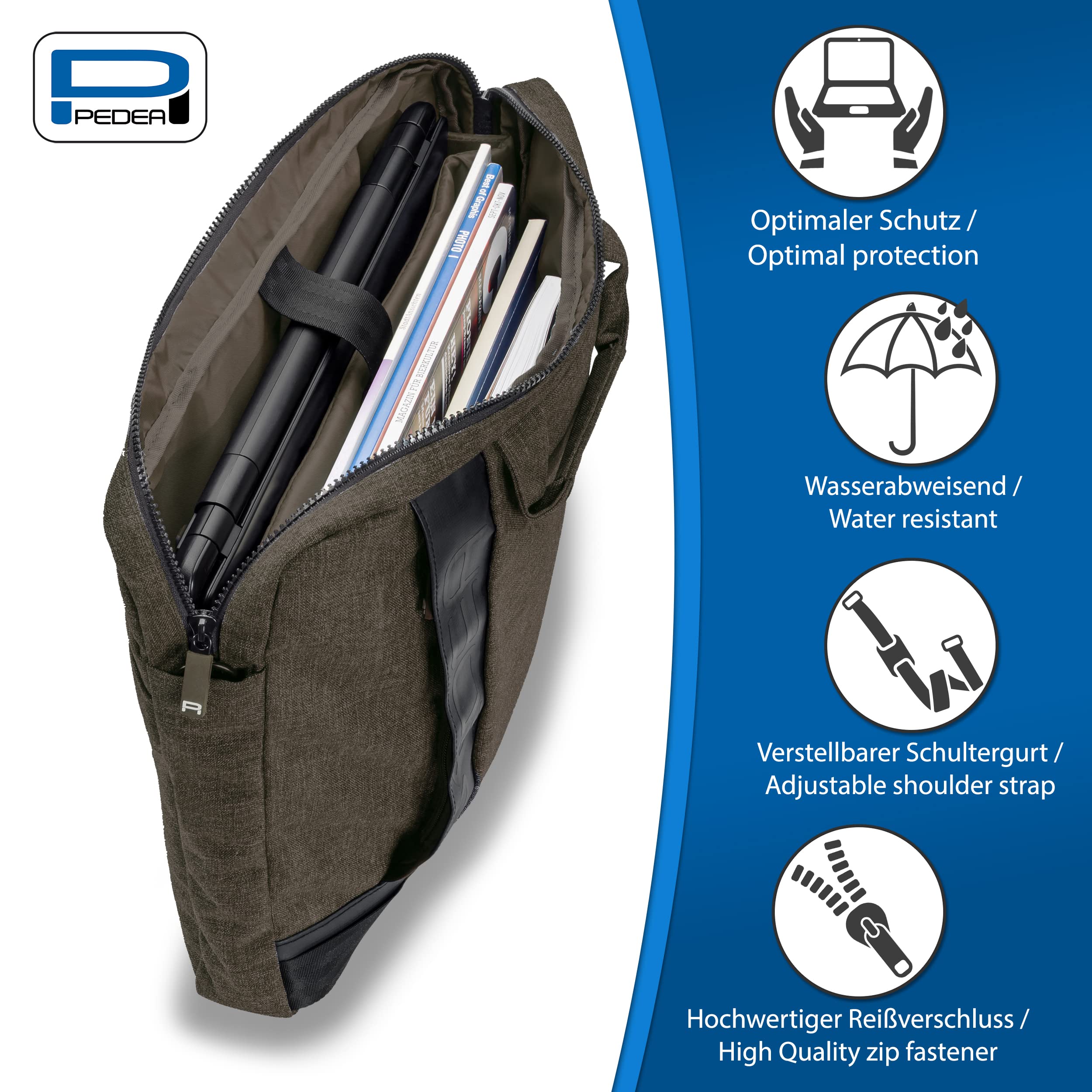 Pedea sac ordinateur portable 15,6 pouces beige