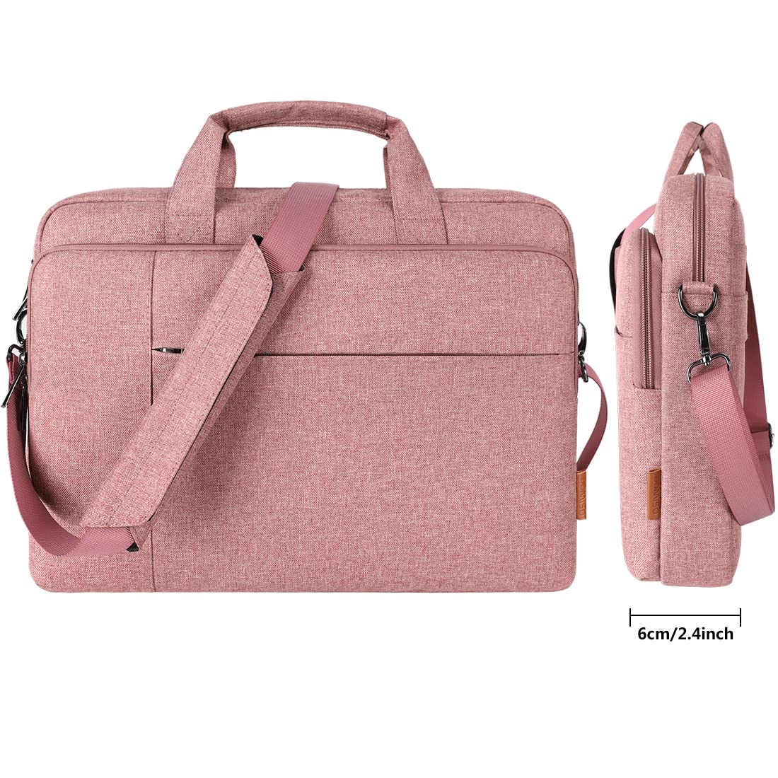 Domiso 17,3 pouces sacoche ordinateur rose imperméable
