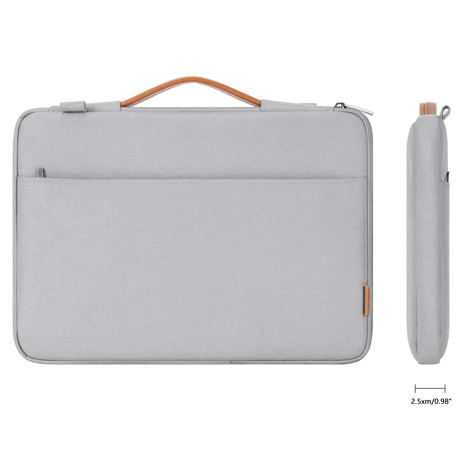 DOMISO 17,3 Pouces Housse Ordinateur Portable Gris Imperméable