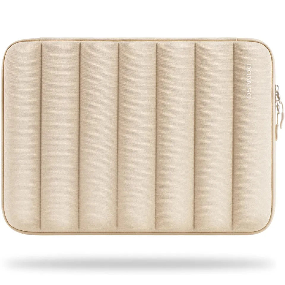 DOMISO 15,6 pouces housse PC portable beige jaune étanche