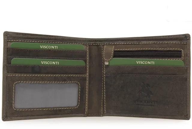 Visconti 707 Shield portefeuille homme cuir marron foncé RFID