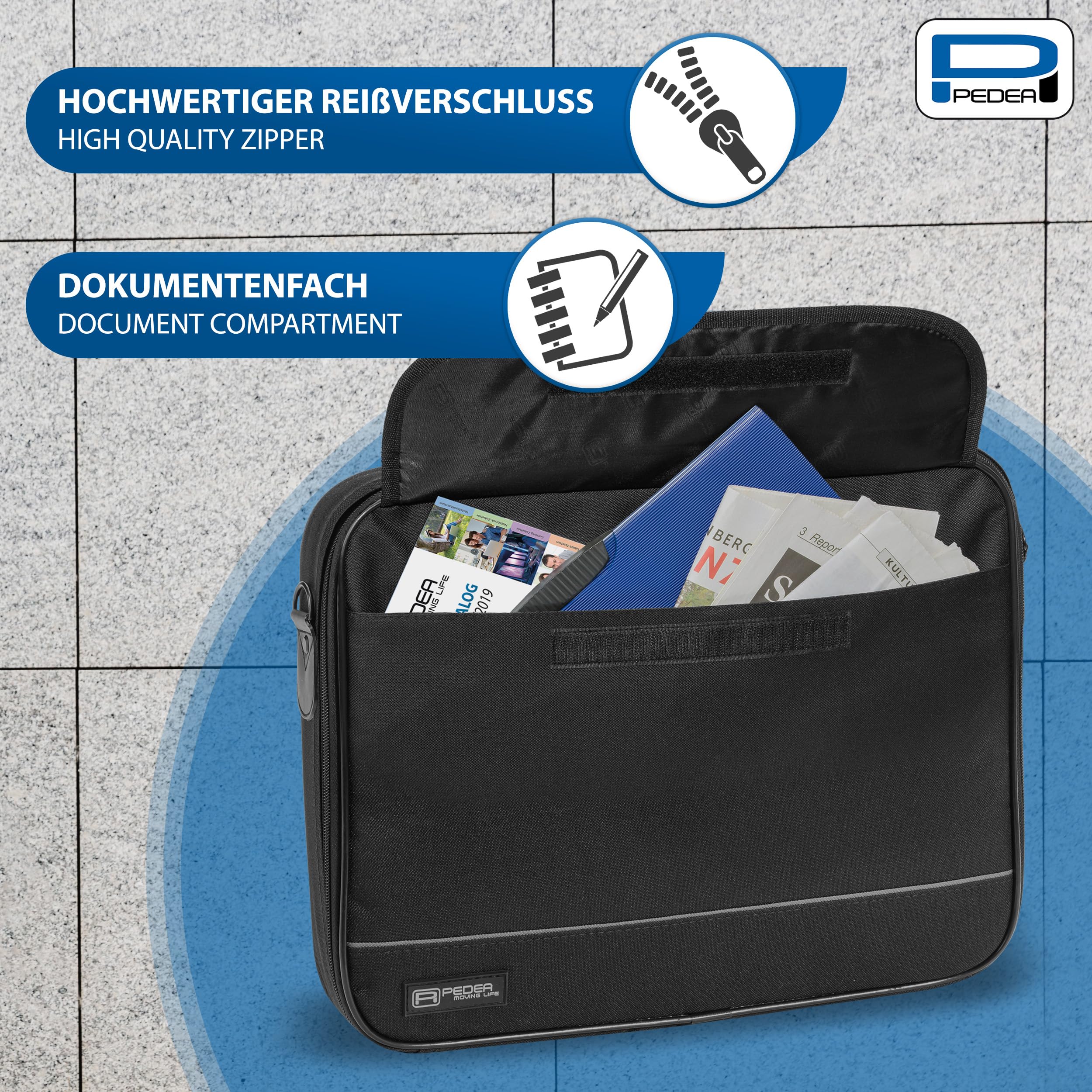 Pedea sac ordinateur portable 15,6 pouces noir