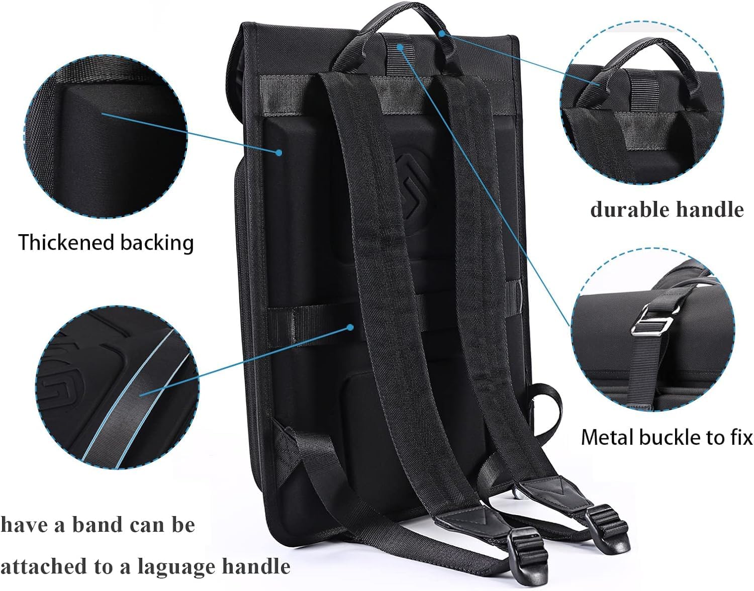 Smatree sac à dos ordinateur portable protection rembourrée