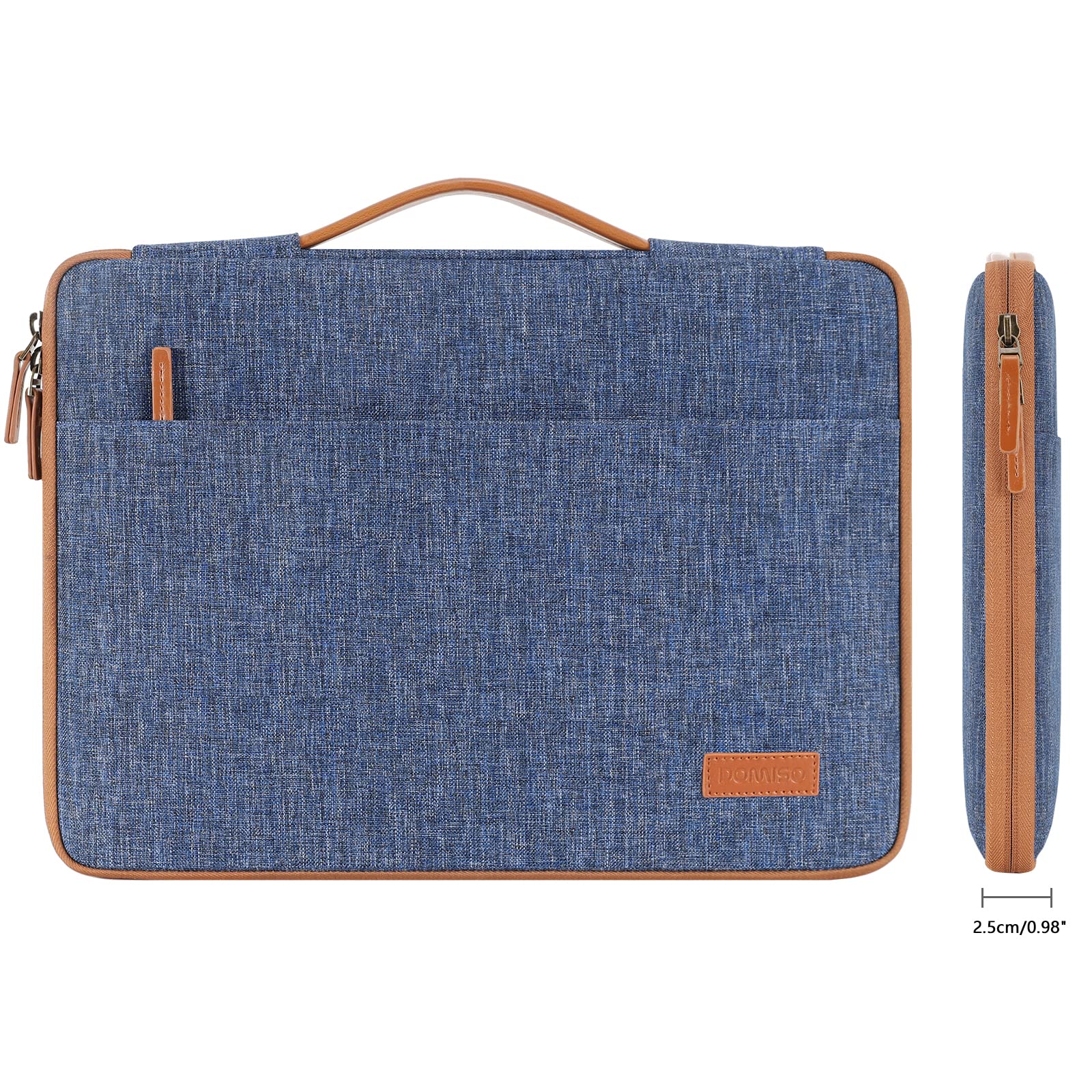 DOMISO housse ordinateur portable 15-15,6 pouces bleu imperméable