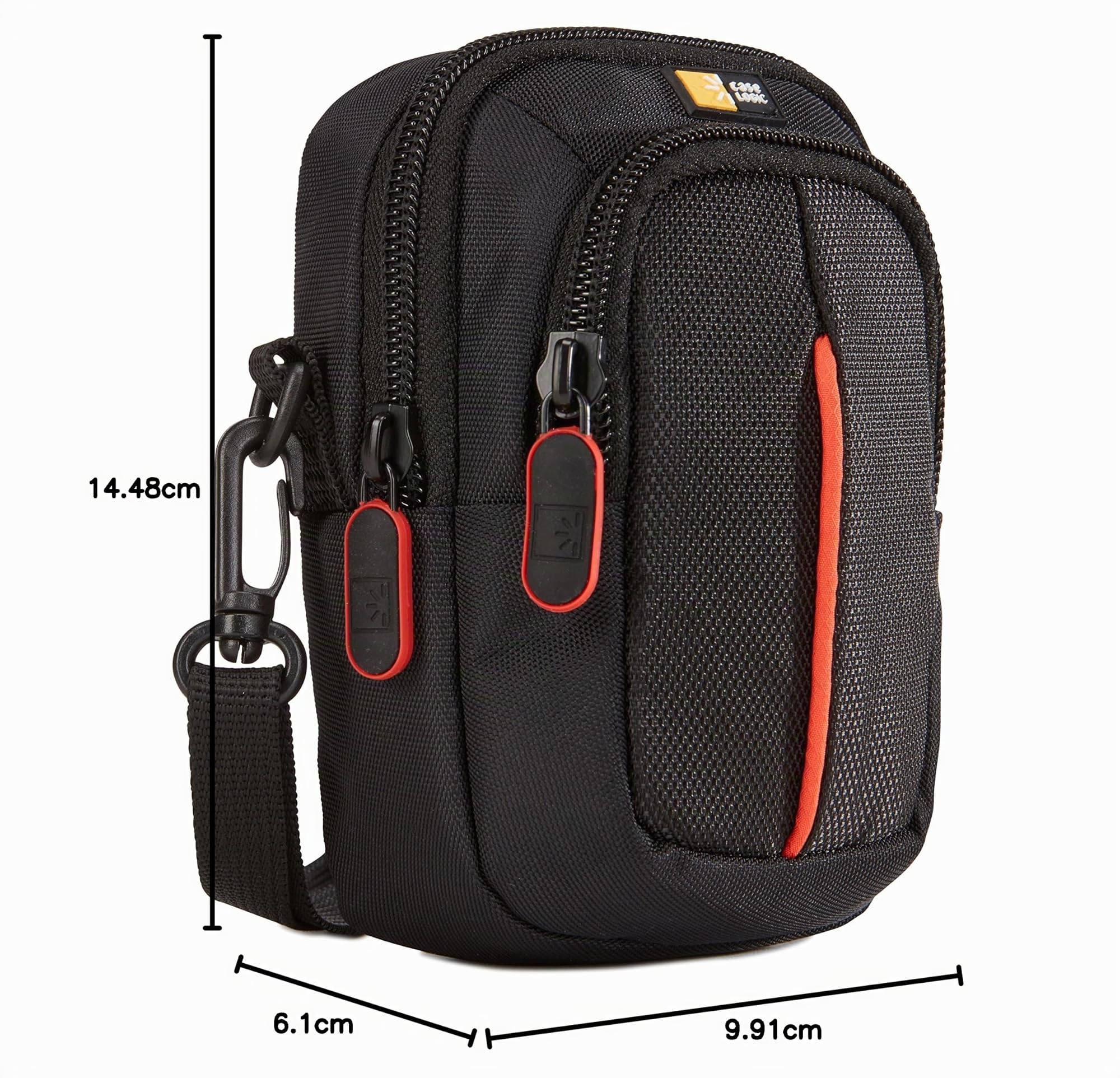 Case Logic DCB313K étui appareil photo compact noir poche zippée