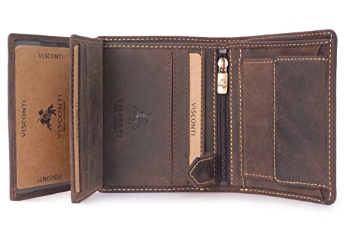 Visconti 708 Spear portefeuille cuir homme marron foncé RFID