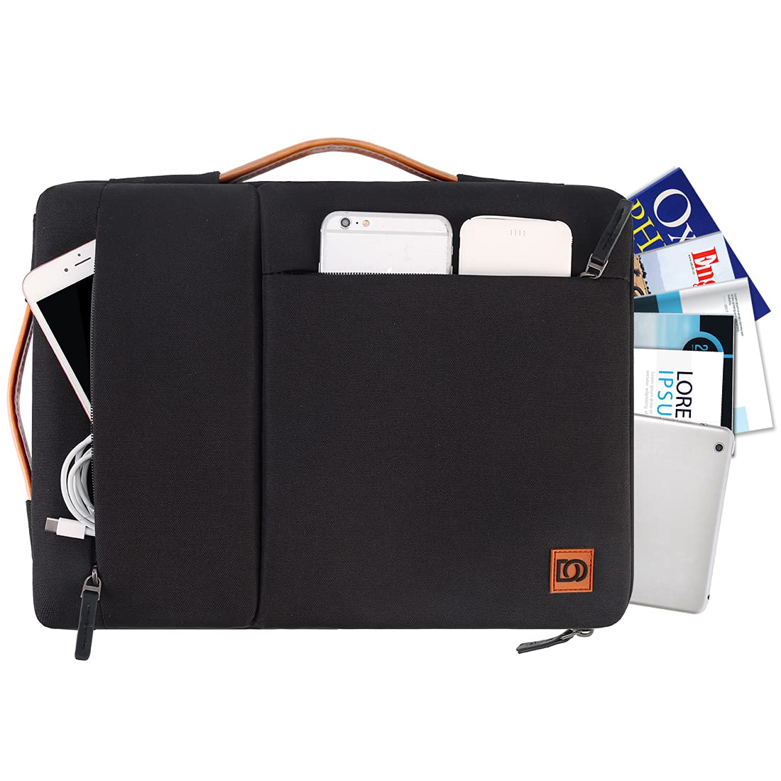 DOMISO Housse Tablette 10,1-10,5 Pouces Noire Imperméable