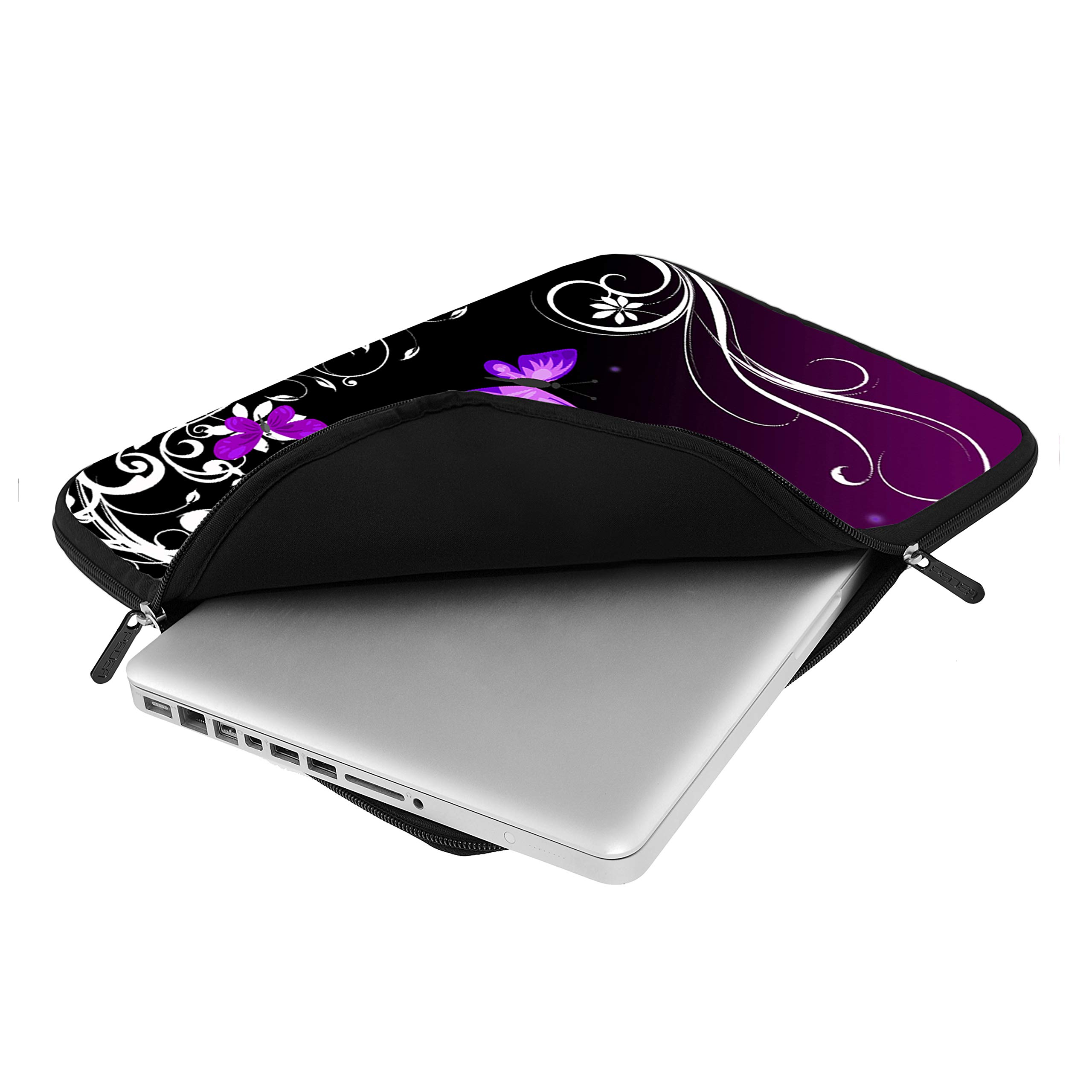 Pedea housse 17,3" Purple Butterfly néoprène