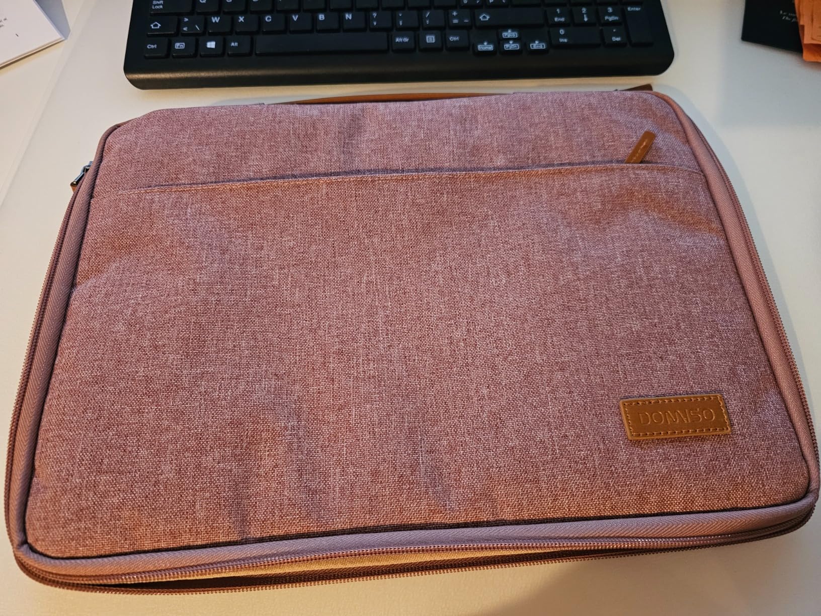 DOMISO housse ordinateur portable 15-15,6 pouces rouge imperméable