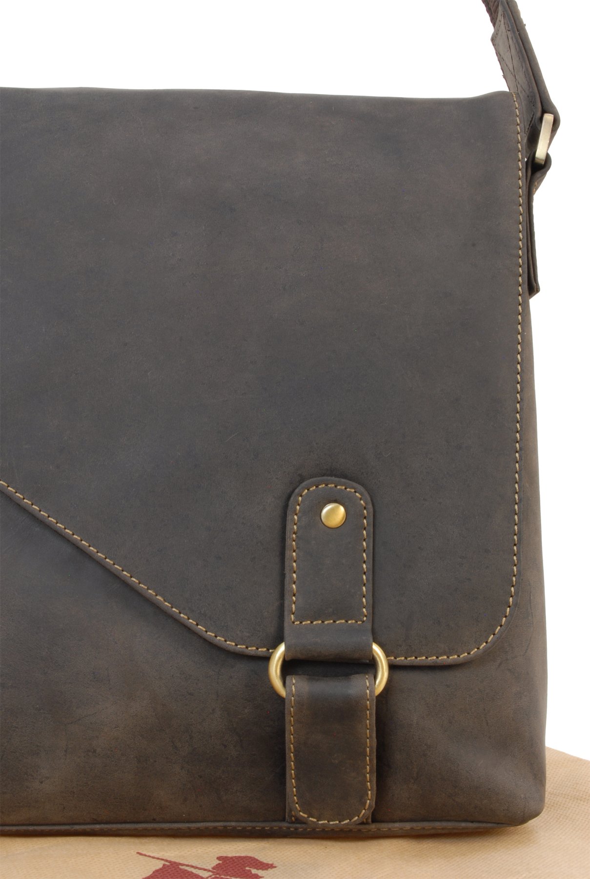 Visconti 16071 Aspin sac bandoulière cuir marron foncé