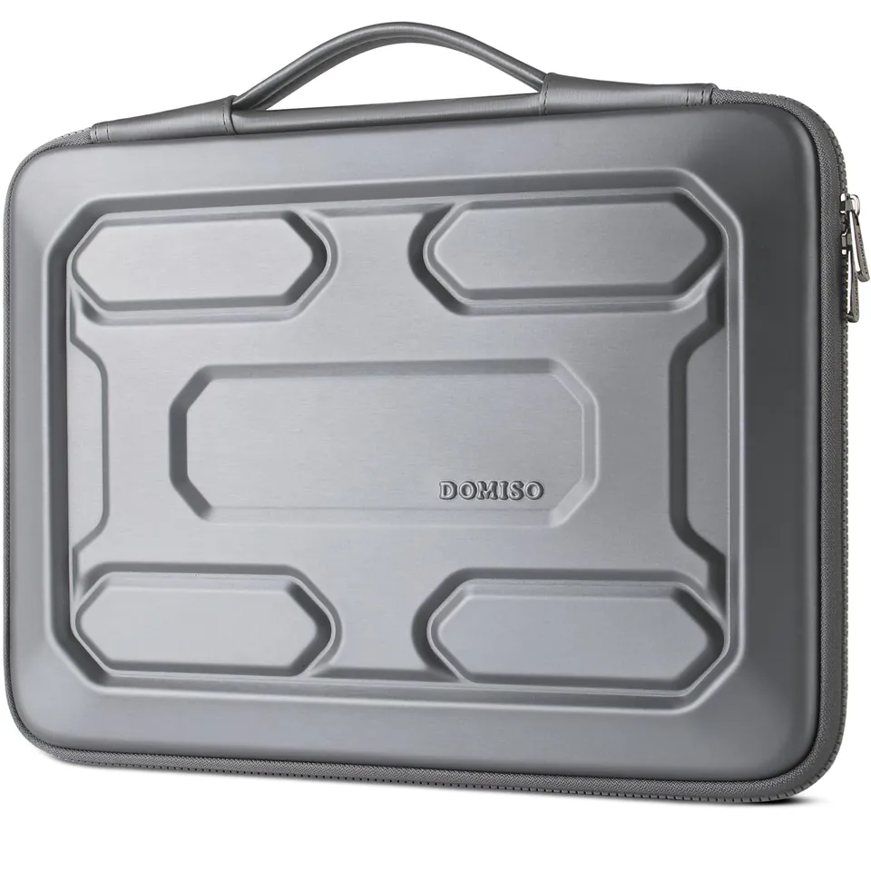 DOMISO housse EVA 17,3 pouces argent rigide