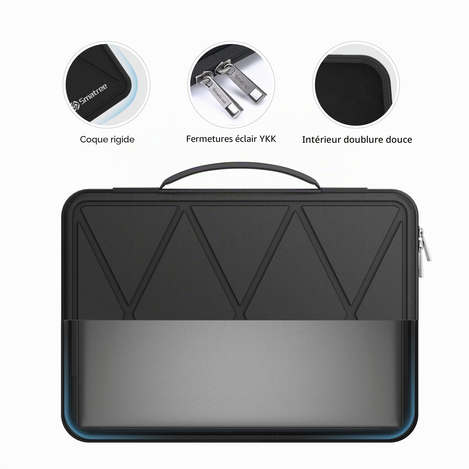 Smatree X8283 housse PC portable 16 pouces rigide noire