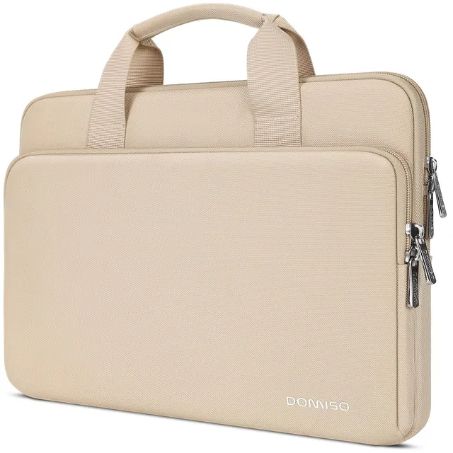 DOMISO 17,3 Pouces Housse Ordinateur Portable Beige Imperméable