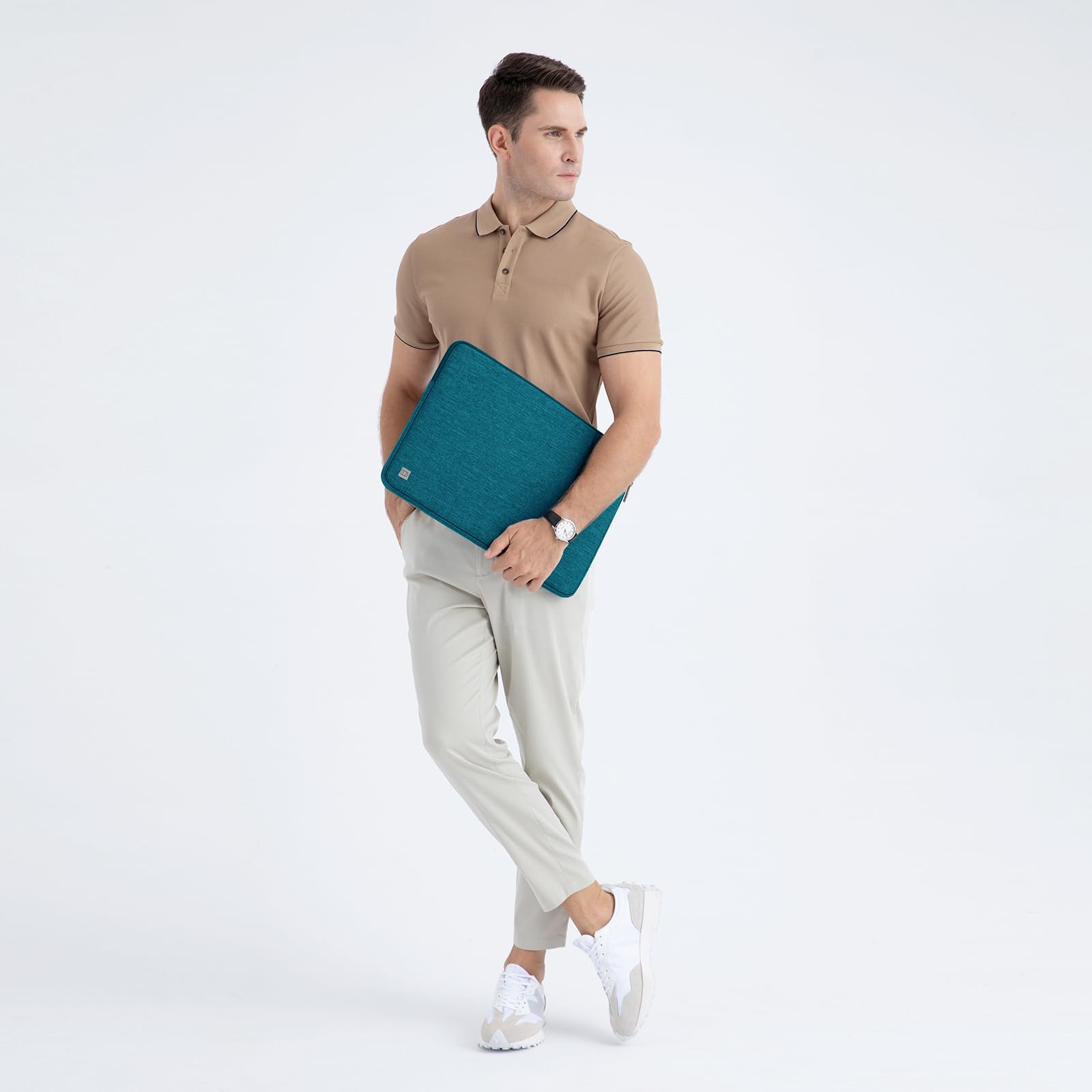 Domiso housse ordinateur 17,3 pouces teal imperméable