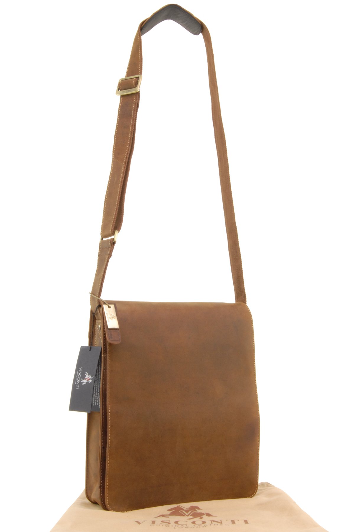 Visconti Jasper 18410 sac besace cuir tanné