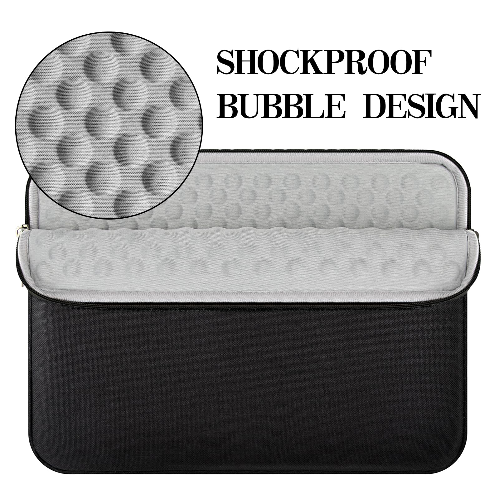 jooeer housse ordinateur portable 14 pouces noir antichoc