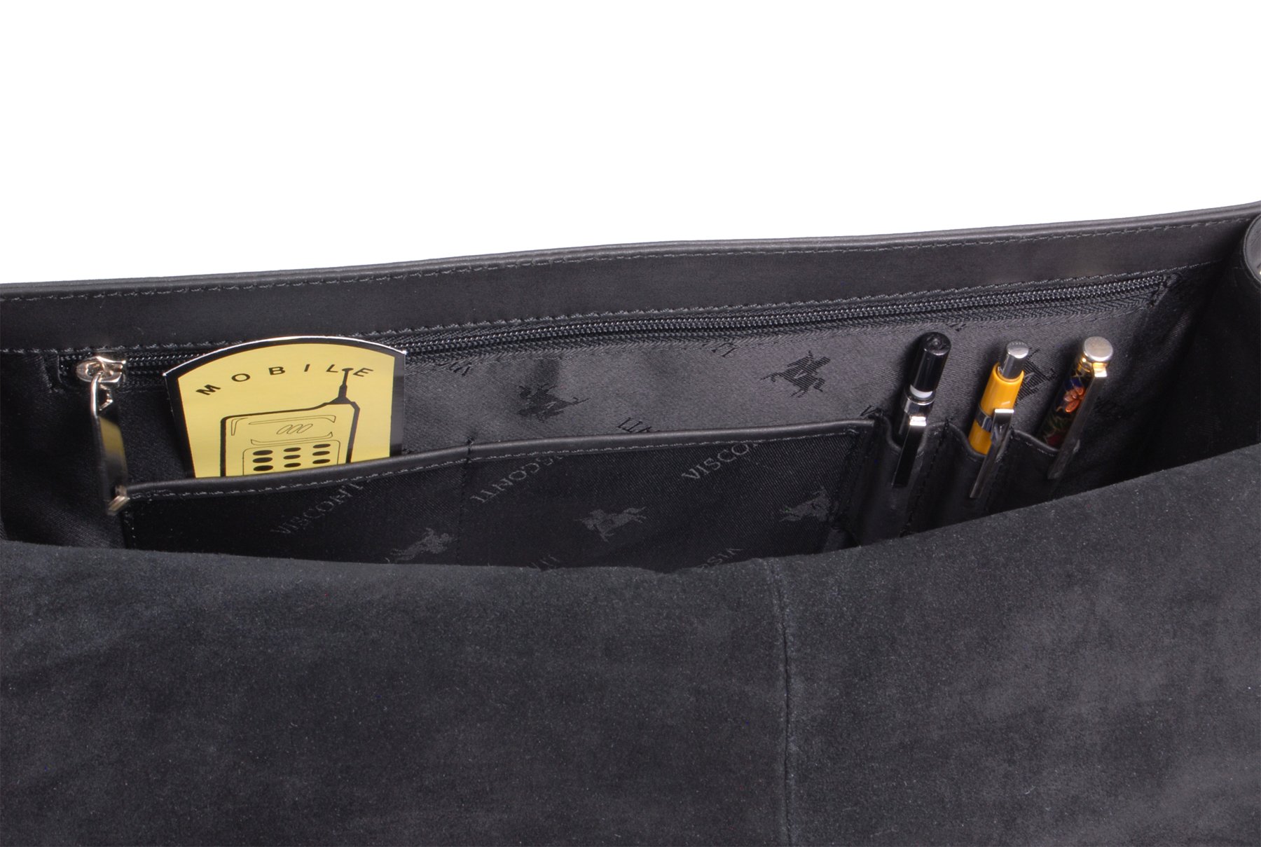 Visconti 18797 sac besace noir bureau