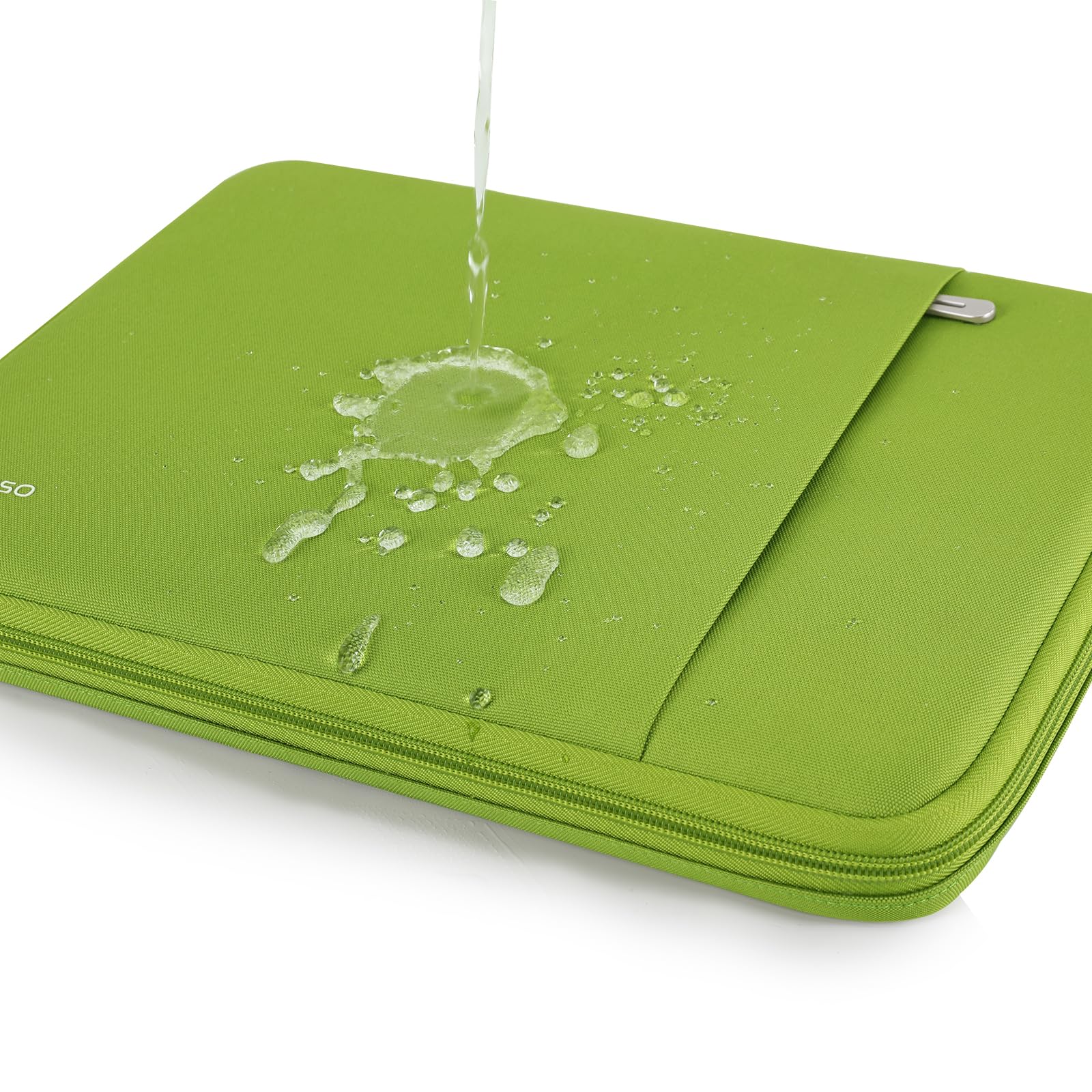 DOMISO housse ordinateur portable 17,3 pouces vert herbe antichoc