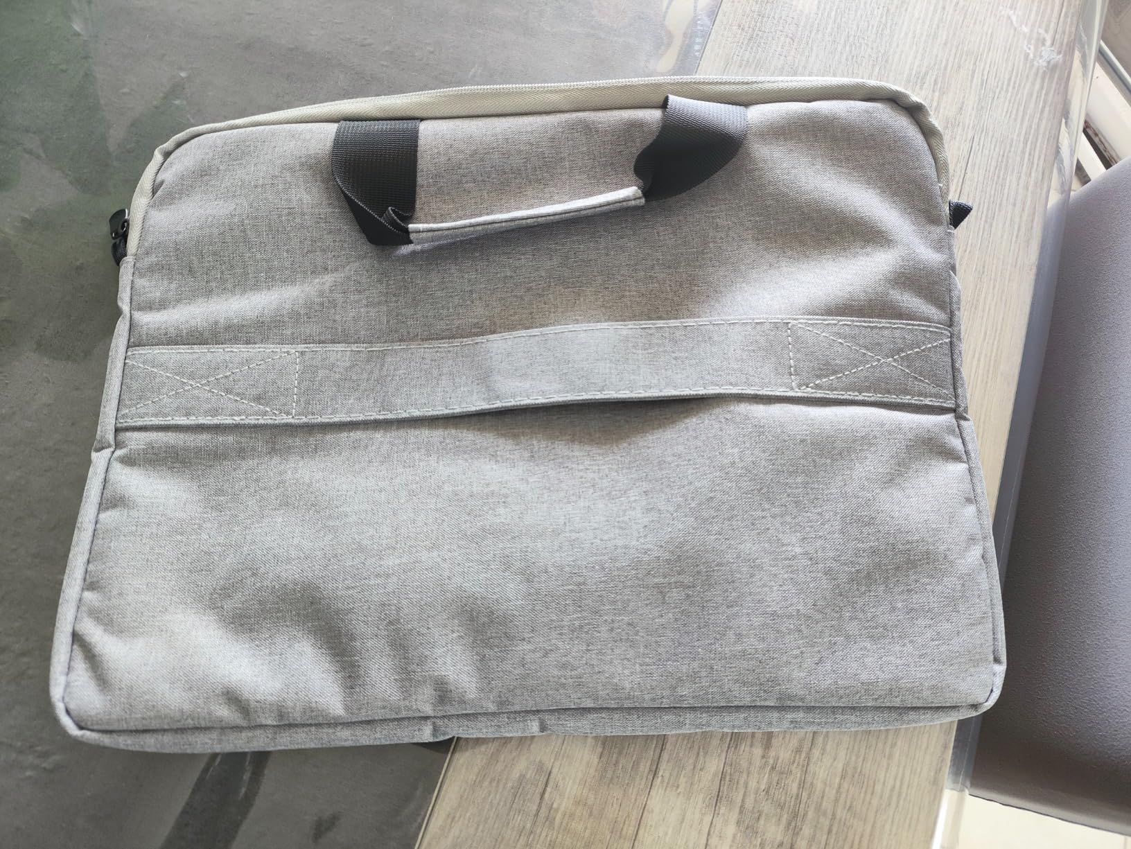 Jooeer pochette ordinateur 13/14/15" grise bandoulière imperméable
