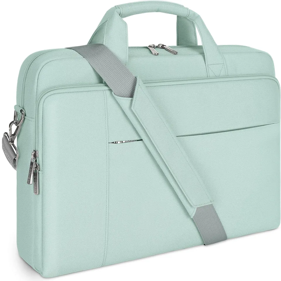DOMISO 17,3" sacoche ordinateur bandoulière menthe verte