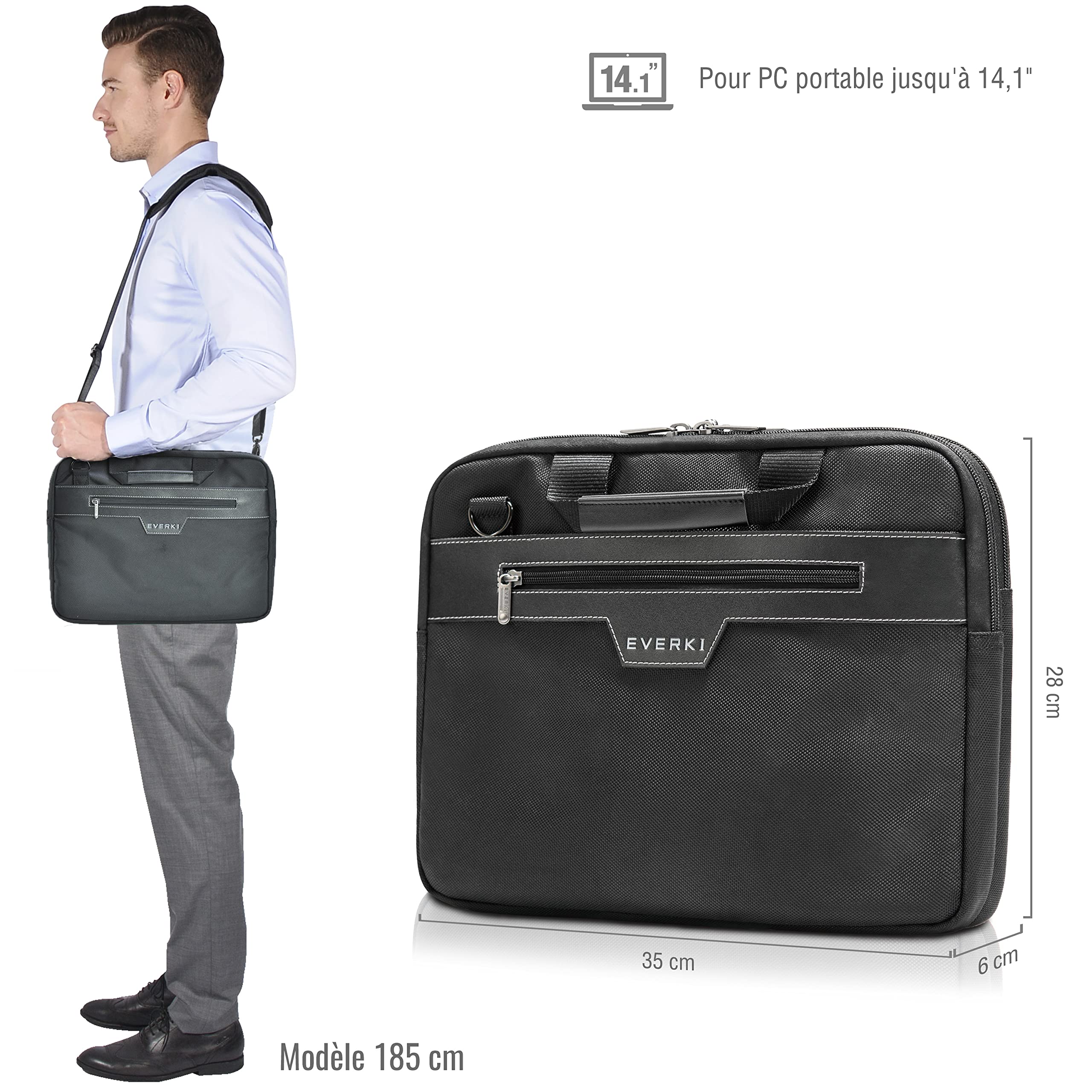 Everki Business 414 sacoche ordinateur portable 14,1 pouces noir