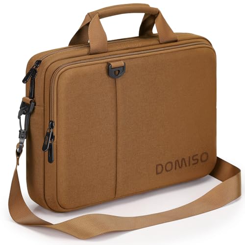 DOMISO 14" sacoche ordinateur portable brun bandoulière