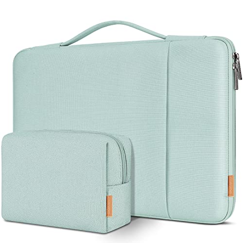 DOMISO Pochette PC portable 17,3 pouces menthe verte antichoc