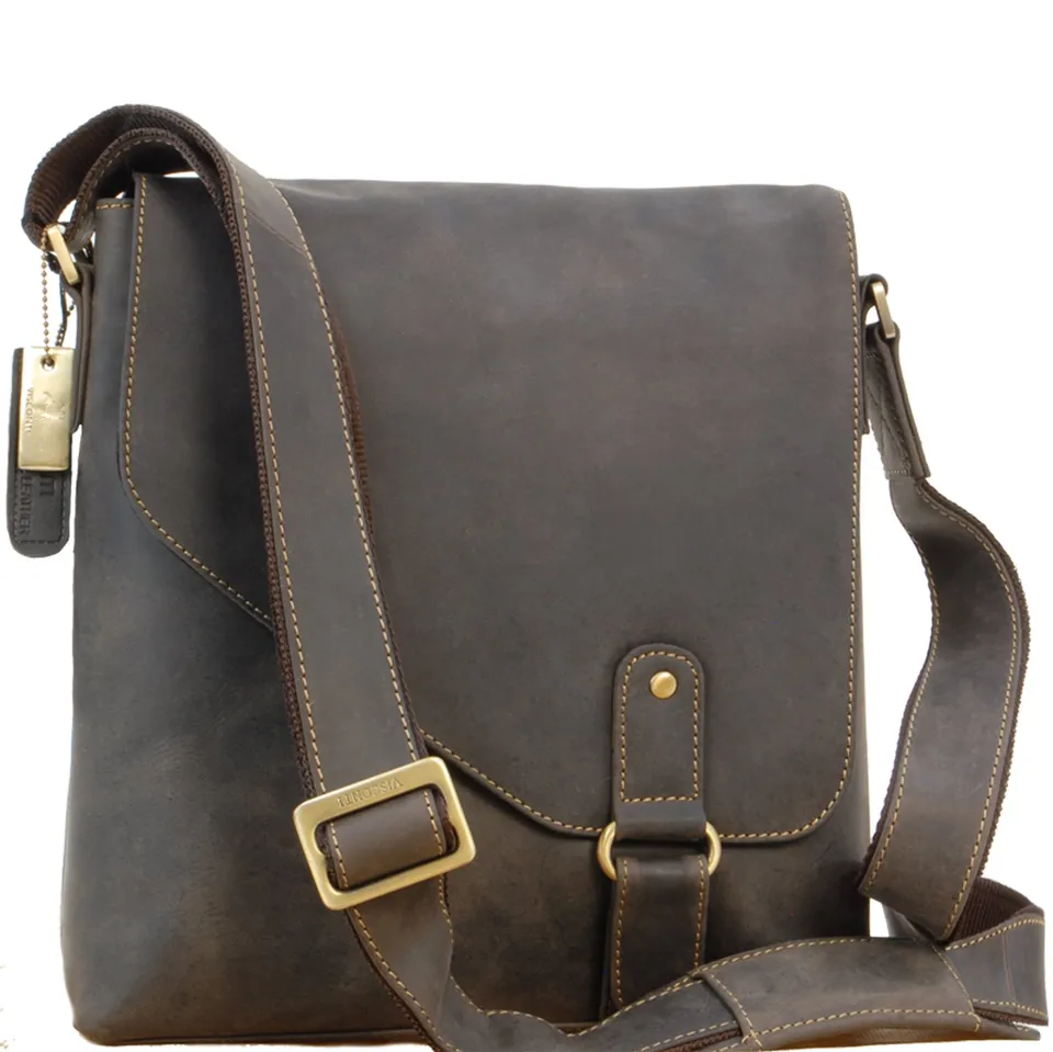 Visconti 16071 Aspin sac bandoulière cuir marron foncé