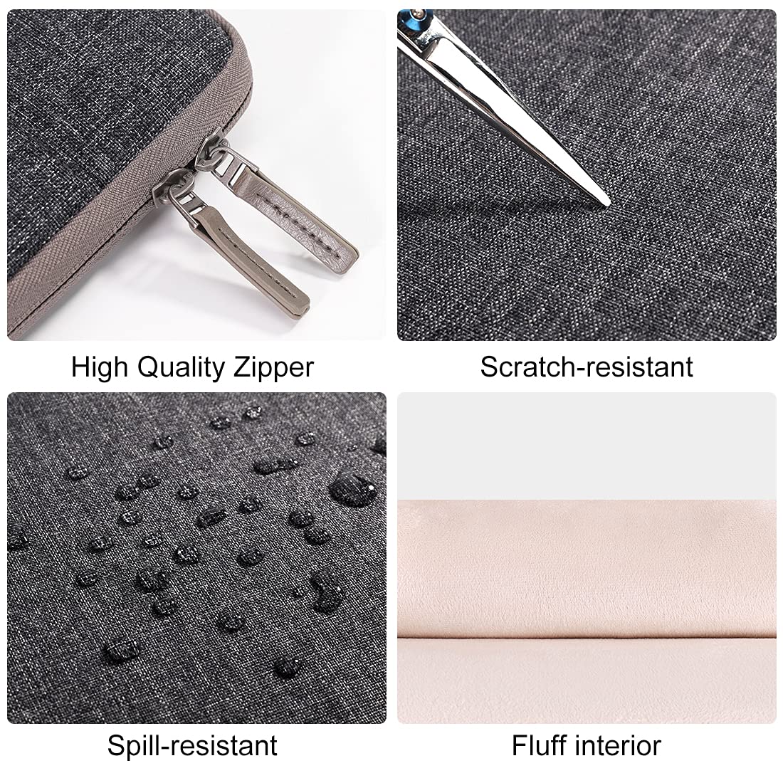 DOMISO 10 pouces housse tablette grise imperméable