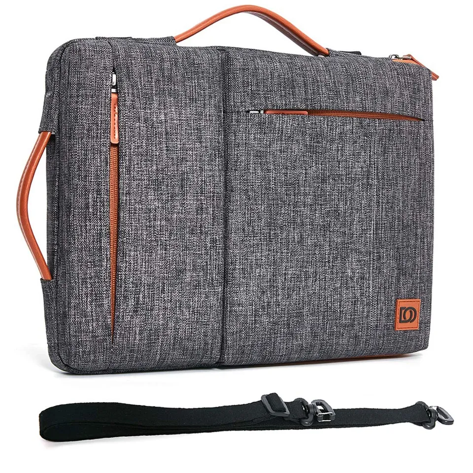 DOMISO Housse Ordinateur 17,3 Pouces Gris Foncé Imperméable