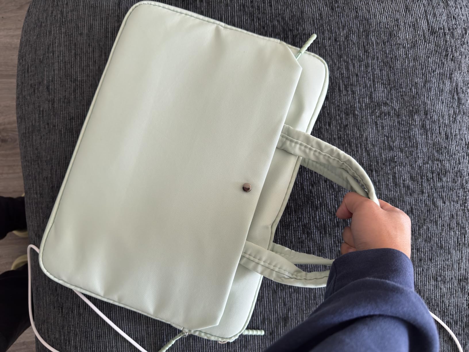 Jooeer housse 13" MacBook pochette verte à poignée