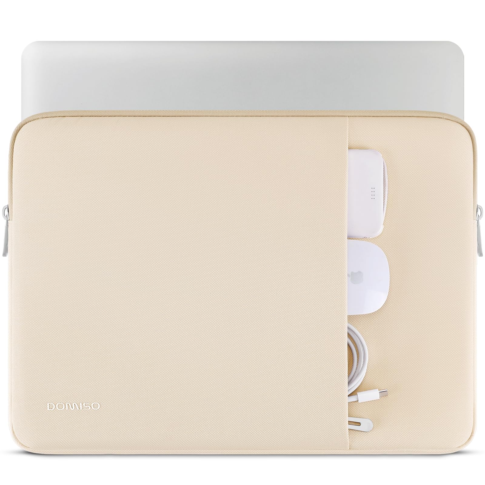 DOMISO 17,3" sacoche ordinateur portable beige étanche