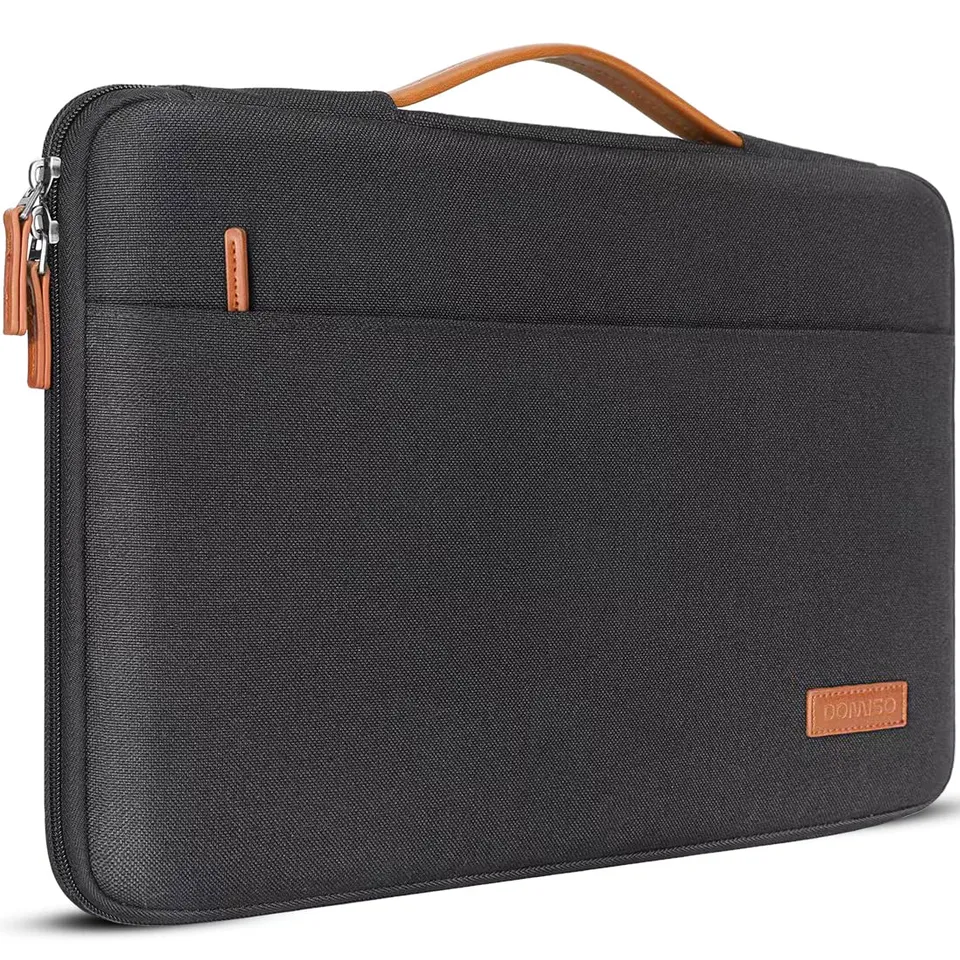 DOMISO housse ordinateur portable 15-15,6 pouces noir imperméable